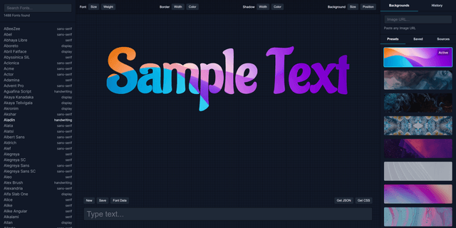 Screenshot of ImageText