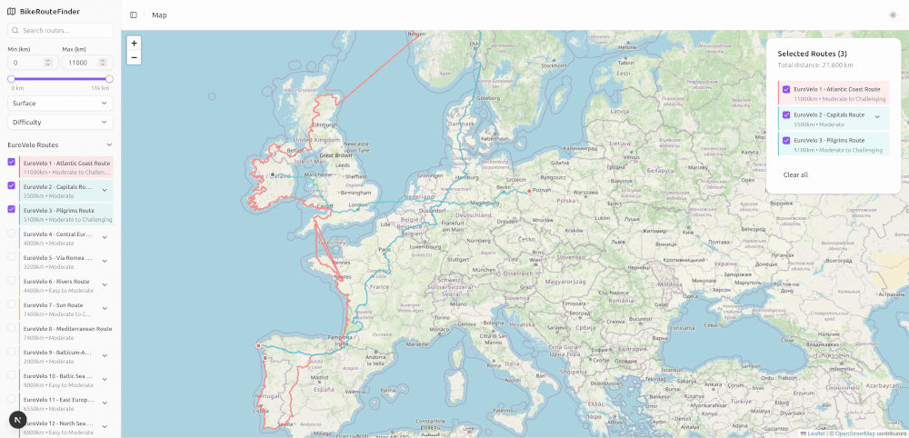 BikeRouteFinder